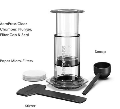 AeroPress Coffee Maker - Clear (4 colors)