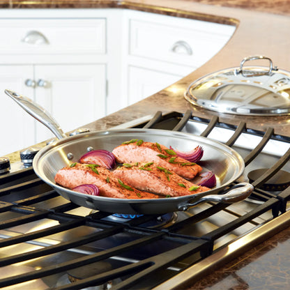 Heritage Steel Titanium Series French Skillet & Lid (13.5") (RAINCHECK)