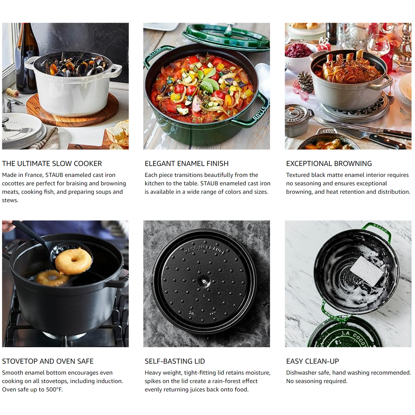 Staub Cast Iron 0.275 Qt. Mini Cocotte (6 colors)