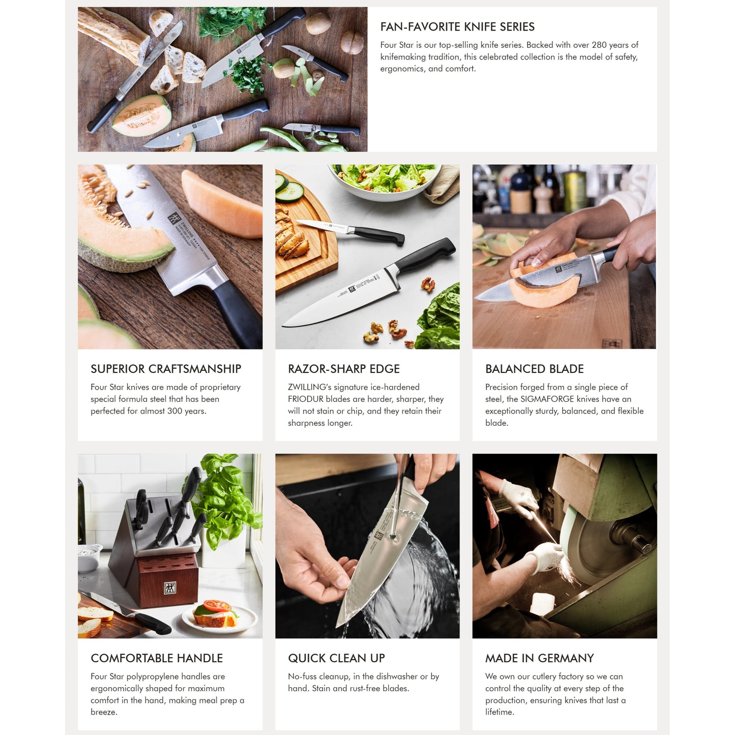 Zwilling Four Star 7" Santoku Knife (RAINCHECK)