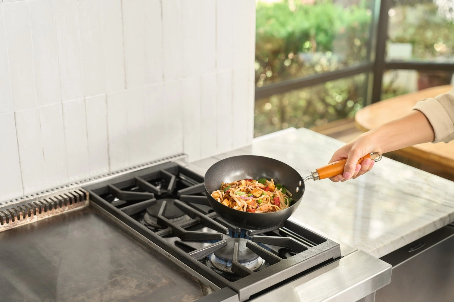 Ken Hom Non-Stick Carbon Steel Mini Wok (8") (RAINCHECK)