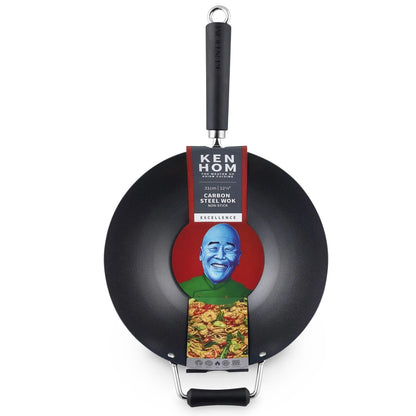 Ken Hom Non-Stick Carbon Steel Wok (12") (RAINCHECK)