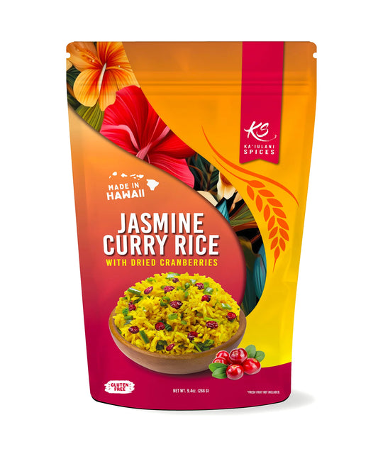 Ka'iulani Cranberry Curry White Rice Kit (9.4 oz. or 16 oz.) - Made in Hawai'i