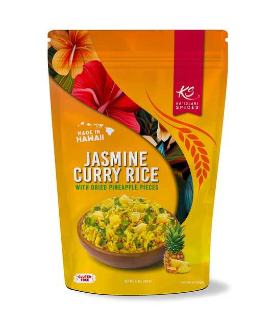 Ka'iulani Pineapple Curry White Rice Kit (9.4 oz. or 16 oz.) - Made in Hawaii