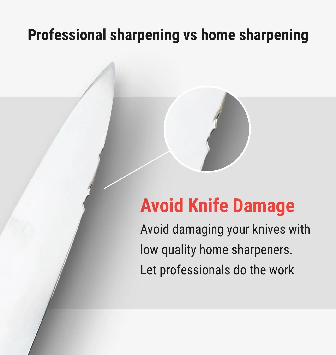 Knife Aid Professional Mail-in Knife Sharpening - 5 knives