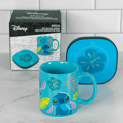Disney Stitch 12oz Mug with Warmer
