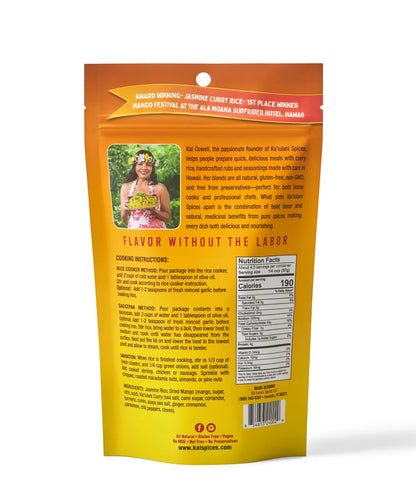 Ka'iulani Mango Curry White Rice Kit (9.4 oz. or 16 oz.) - Made in Hawaii