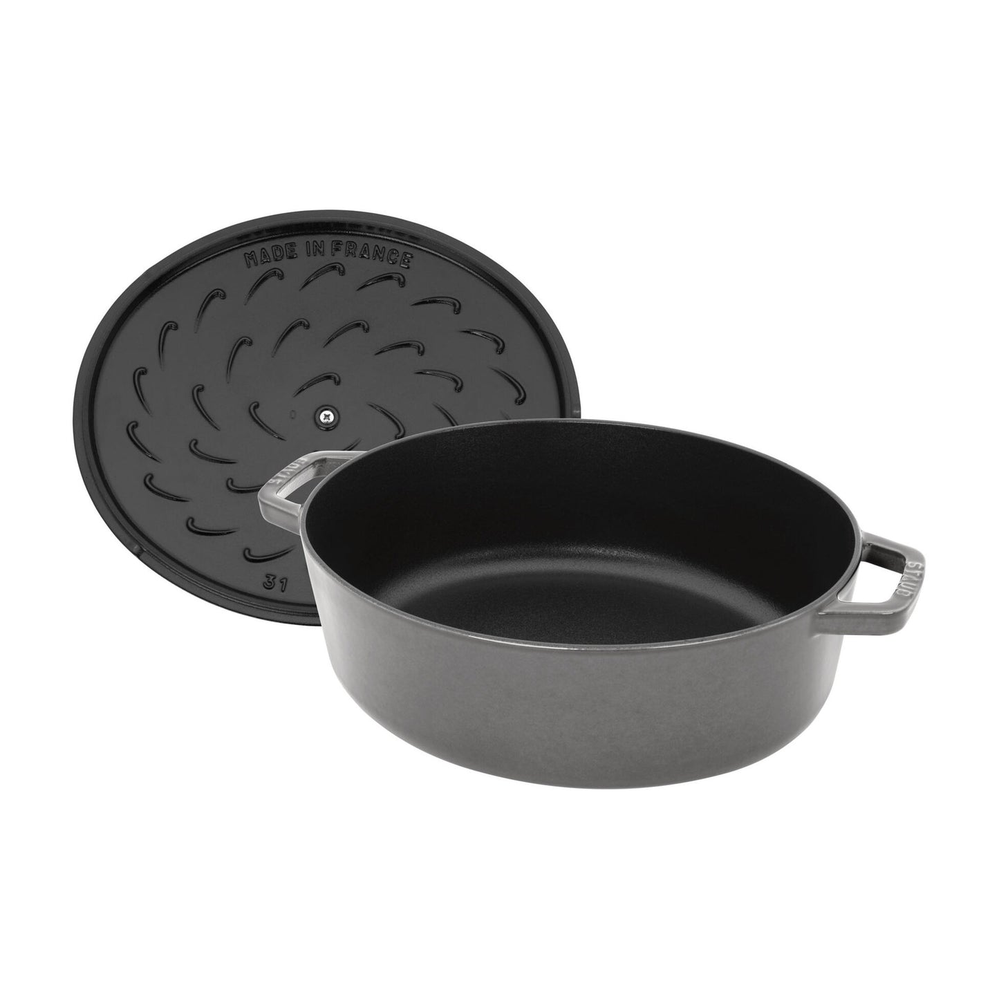 Staub Cast Iron 6.25 Qt. Wide Oval Dutch Oven (3 colors)