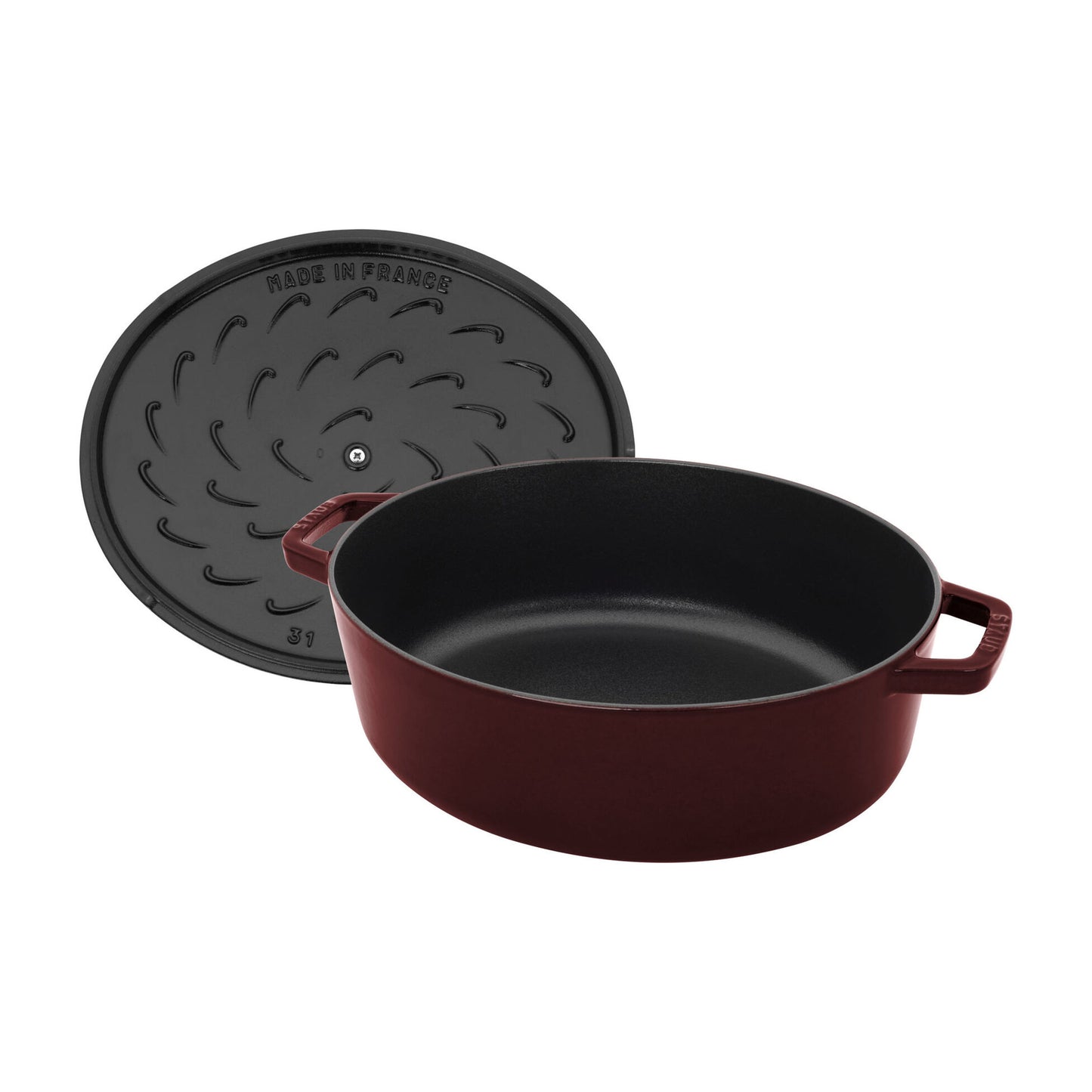 Staub Cast Iron 6.25 Qt. Wide Oval Dutch Oven (3 colors)