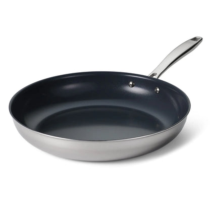 Tramontina Tri-Ply Clad Stainless Steel Ceramic Frying Pan (12")