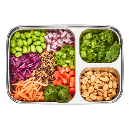 U-Konserve Rectangle Divided Food-Storage Container 24 oz.
