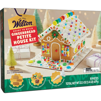 Wilton Christmas Petite Gingerbread House Kit, 11-Piece