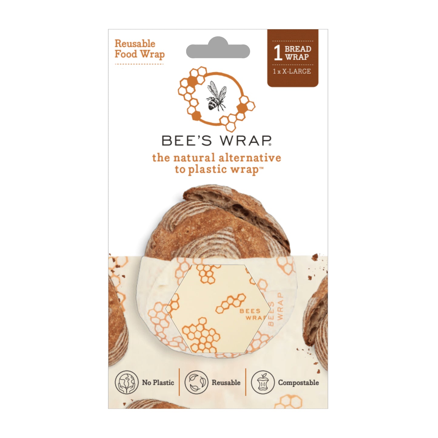 Bee's Wrap Beeswax Food Wrap - Bread Wrap (4 designs)