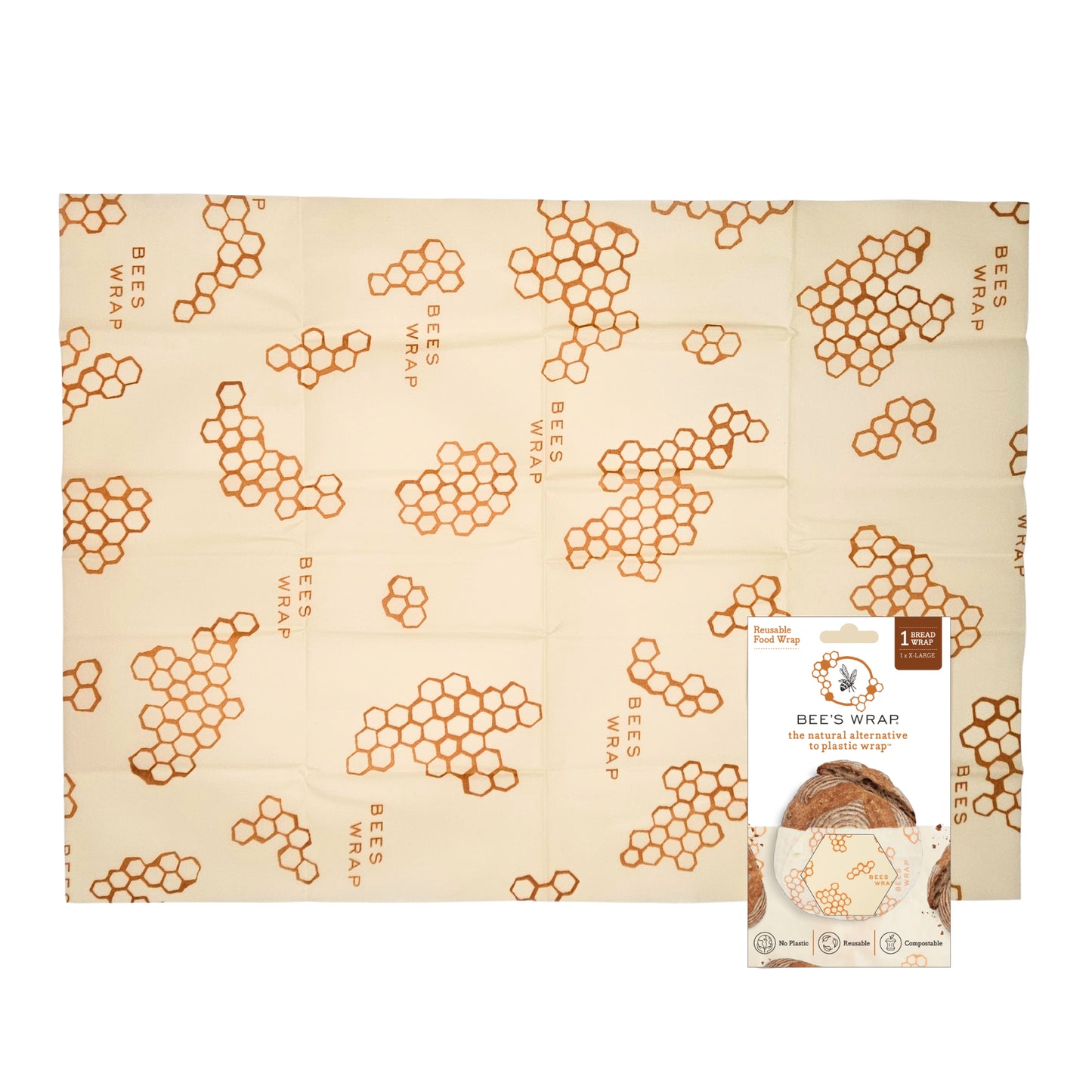 Bee's Wrap Beeswax Food Wrap - Bread Wrap (4 designs)