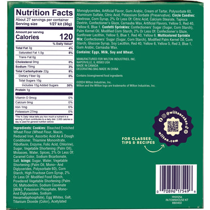 Wilton Christmas Gingerbread Prebuilt Townhouse, 6-Piece