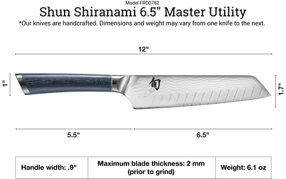 Shun Shiranami 6.5" Master Utility Knife