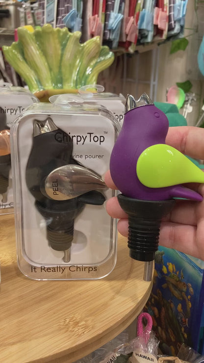Chirpy Top: The Singing Wine Pourer (10 colors)