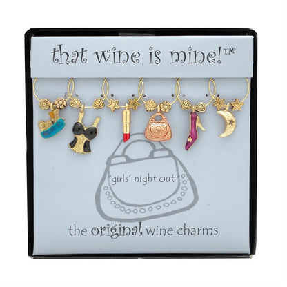 6-Piece Painted Wine Charms (7 styles)