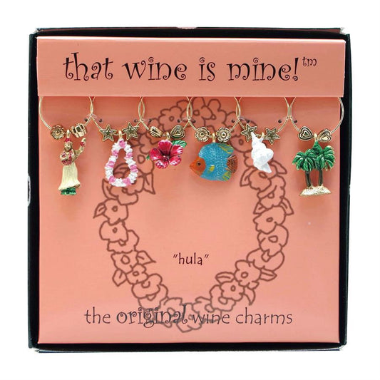 6-Piece Painted Wine Charms (7 styles)