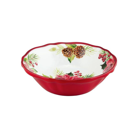 Poinsettias Melamine Dinnerware (3 sizes)