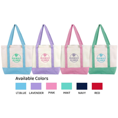 Canvas Tote Bag Small - Hawai'i Aloha (6 colors)