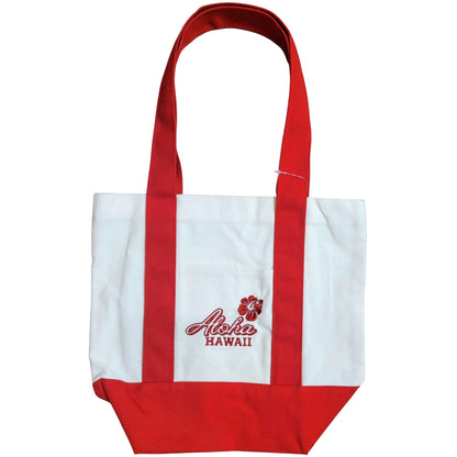 Canvas Tote Bag Small - Hibiscus Hawai'i Aloha (7 colors)