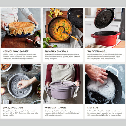 Staub Cast Iron 7 Qt. Dutch Oven (12 colors)