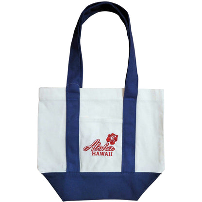 Canvas Tote Bag Small - Hibiscus Hawai'i Aloha (7 colors)