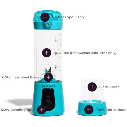 BLENDi Pro+: Ice Crushing Portable Blender - 17oz (3 colors)