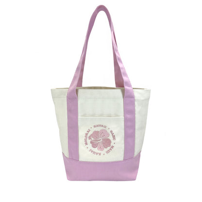 Canvas Tote Bag Large - Hibiscus (6 colors)