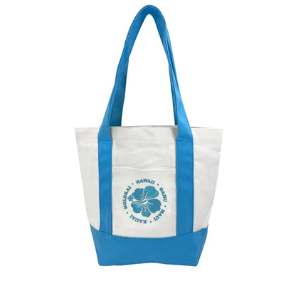 Canvas Tote Bag Large - Hibiscus (6 colors)