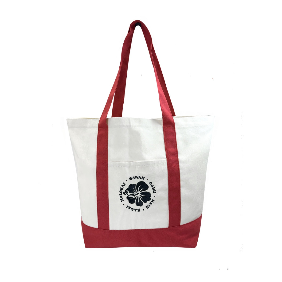 Canvas Tote Bag Large - Hibiscus (6 colors)