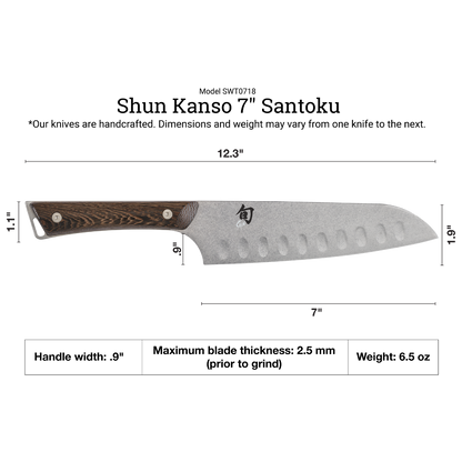 Shun Kanso 7" Santoku Knife