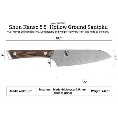 Shun Kanso 5.5" Santoku Knife