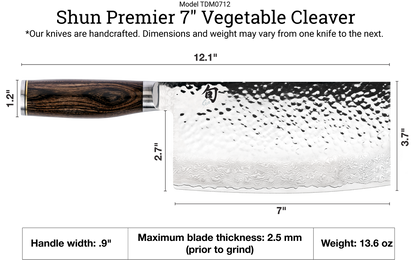 Shun Premier 7" Vegetable Cleaver