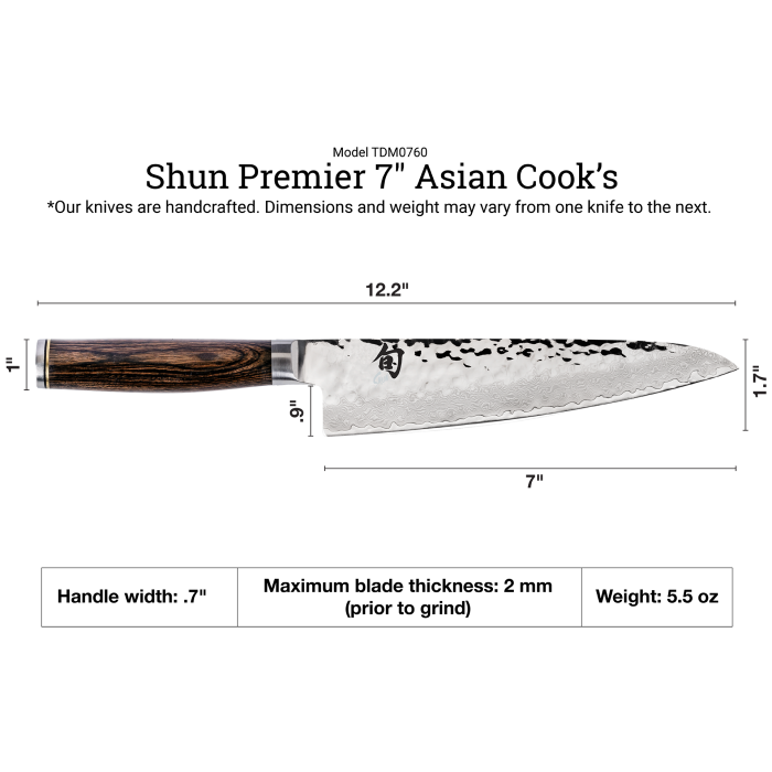 Shun Premier 7" Asian Cook's Knife