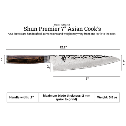 Shun Premier 7" Asian Cook's Knife