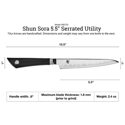 Shun Sora 5.5" Serrated Utility Knife