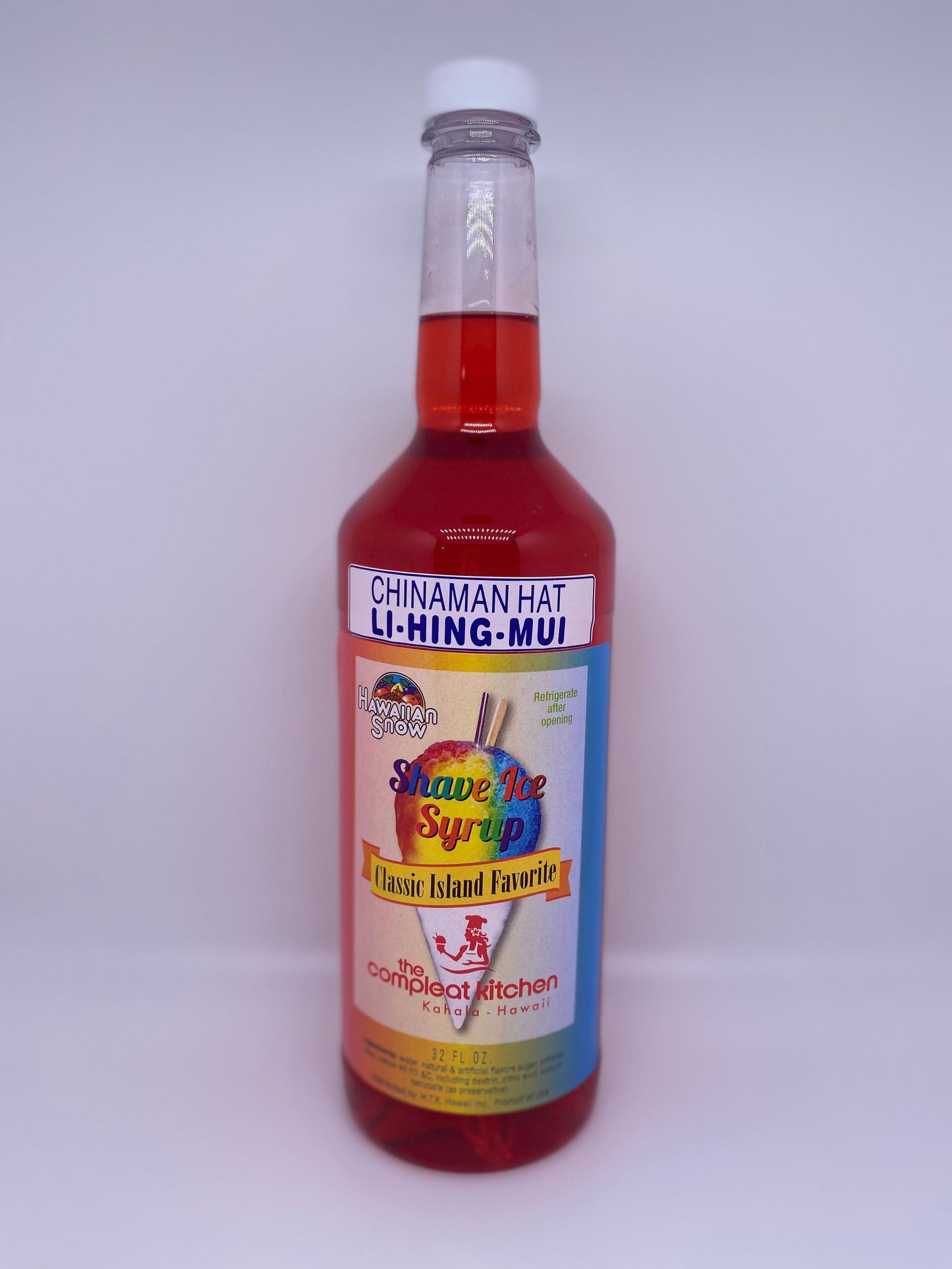 The Compleat Kitchen Shave Ice Syrup - Chinaman Hat Li-Hing Mui