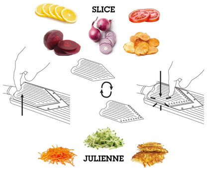 Microplane Adjustable V-Blade Mandoline Food Slicer