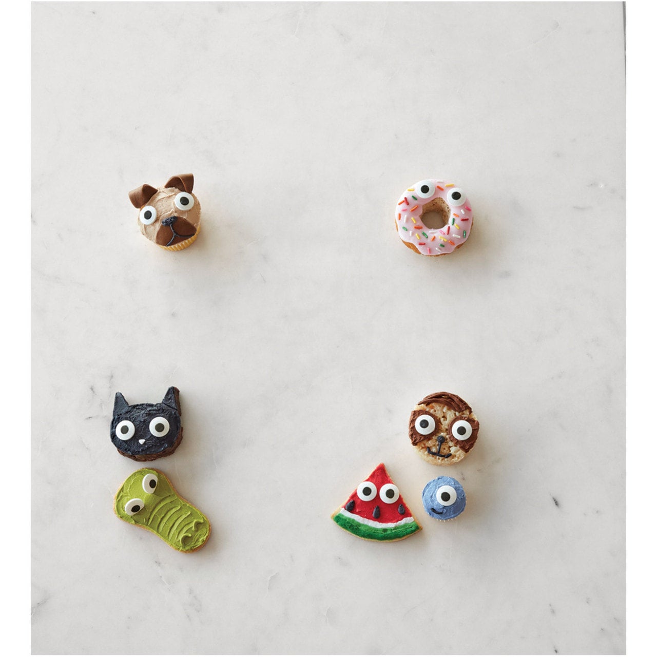 Wilton Edible Black and White Candy Eyeball Sprinkles (Small or Large Size)