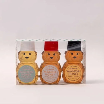 Manoa Honey Mini Bear Sampler -  Set of 3