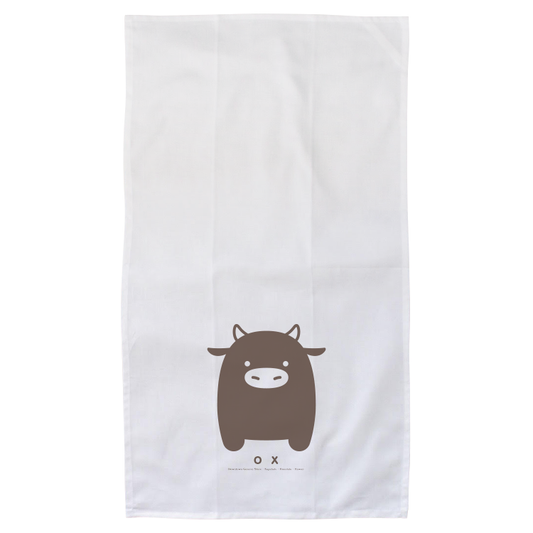 Flour Sack Kitchen Towel - Zodiac Ox (Made in Hawai'i)