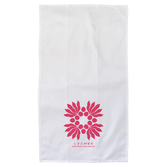 Flour Sack Kitchen Towel - Lychee Flower Quilt (Made in Hawai'i)