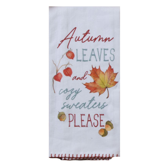 Autumn Leaves Flour Sack Towel