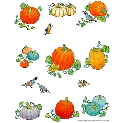 The Compleat Kitchen Original Flour Sack Kitchen Towels - Pumpkin Garden