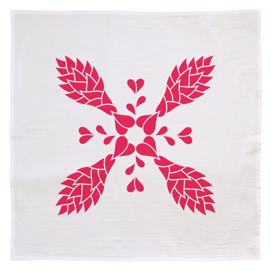 Flour Sack Kitchen Towel - Red Ginger (Made in Hawai'i)