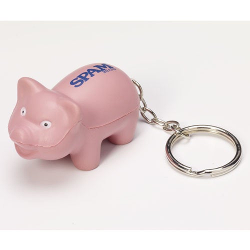 Soft SPAM® Brand Piggy Keychain