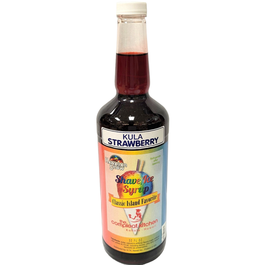 The Compleat Kitchen Shave Ice Syrup - Kula Strawberry