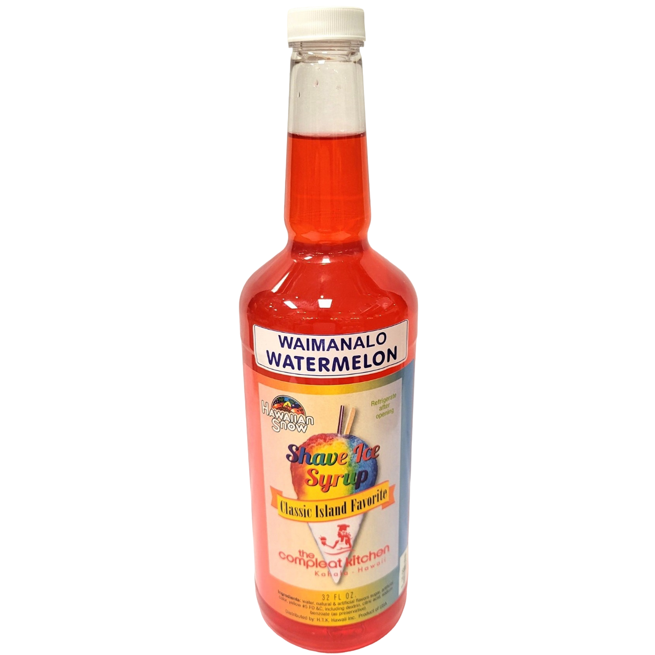 The Compleat Kitchen Shave Ice Syrup - Waimanalo Watermelon